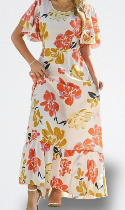 Amira Vestito Lungo Floreale