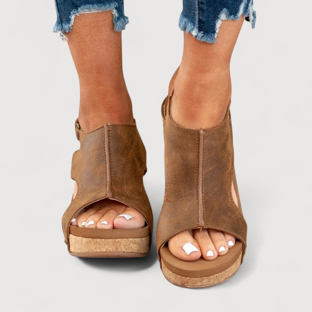 ADELINA | SANDALI CON CUNEA