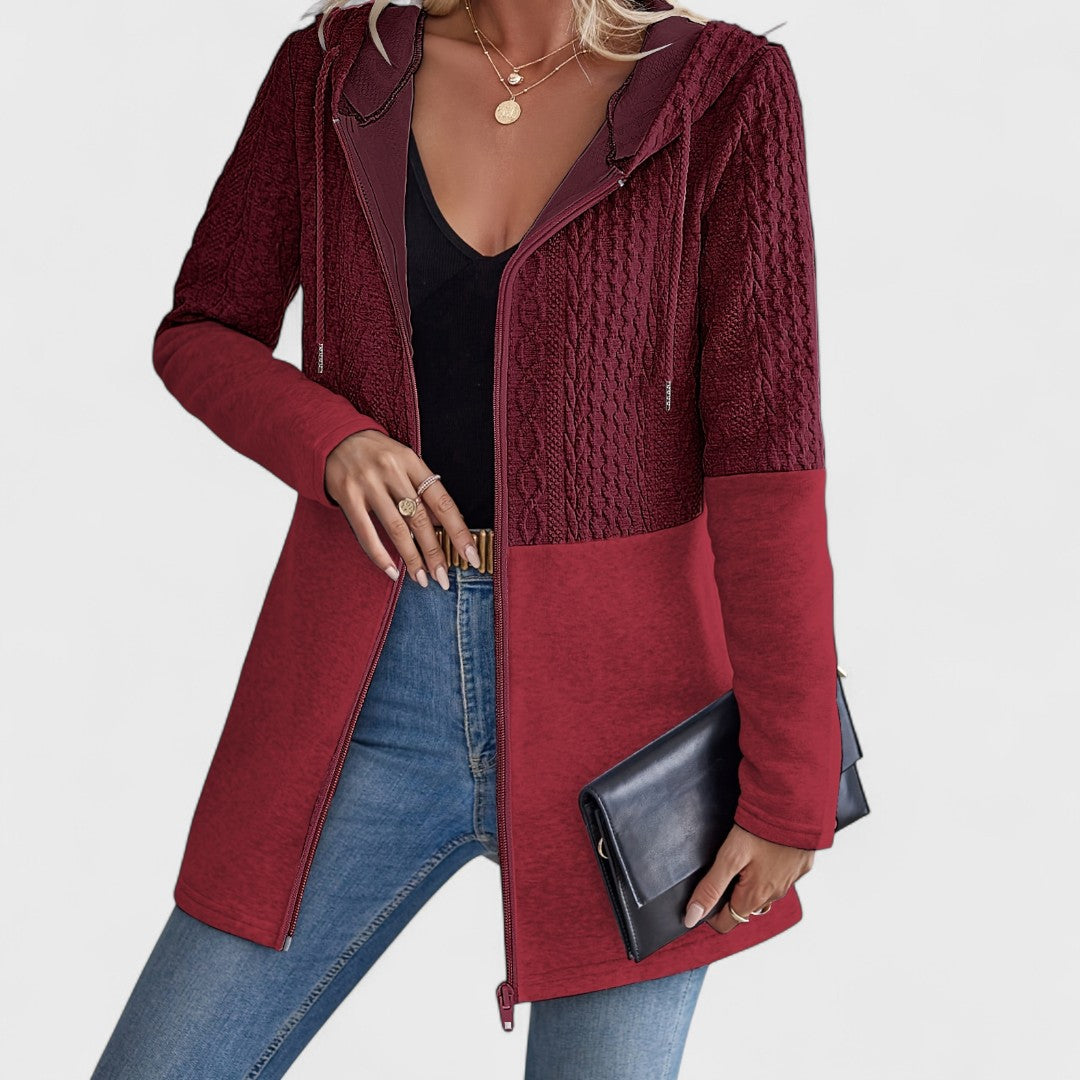 Valentino - Cardigan Grigio con Cappuccio Elegante per Donne