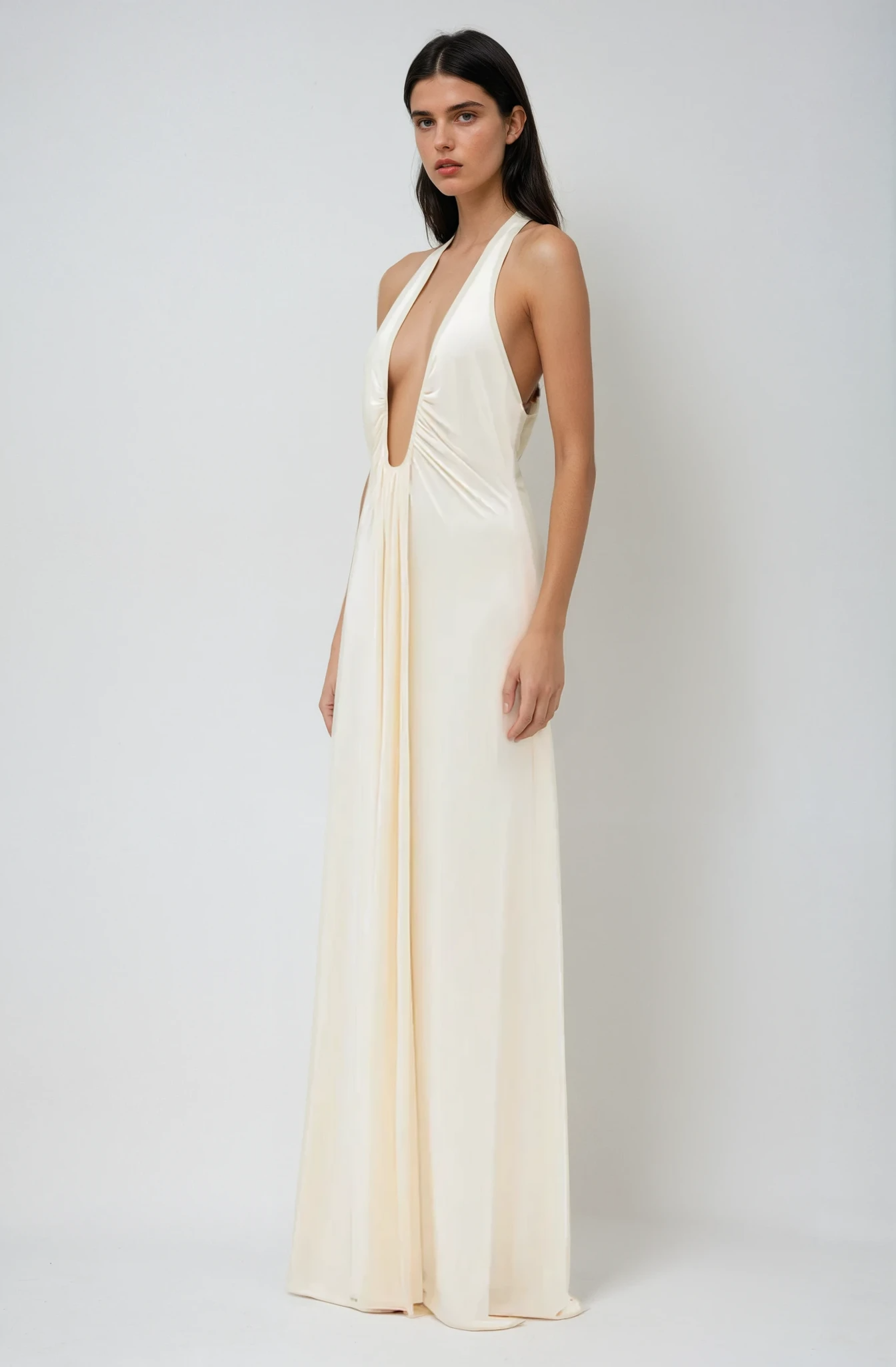 ALTHEA – Abito Maxi in Cupro