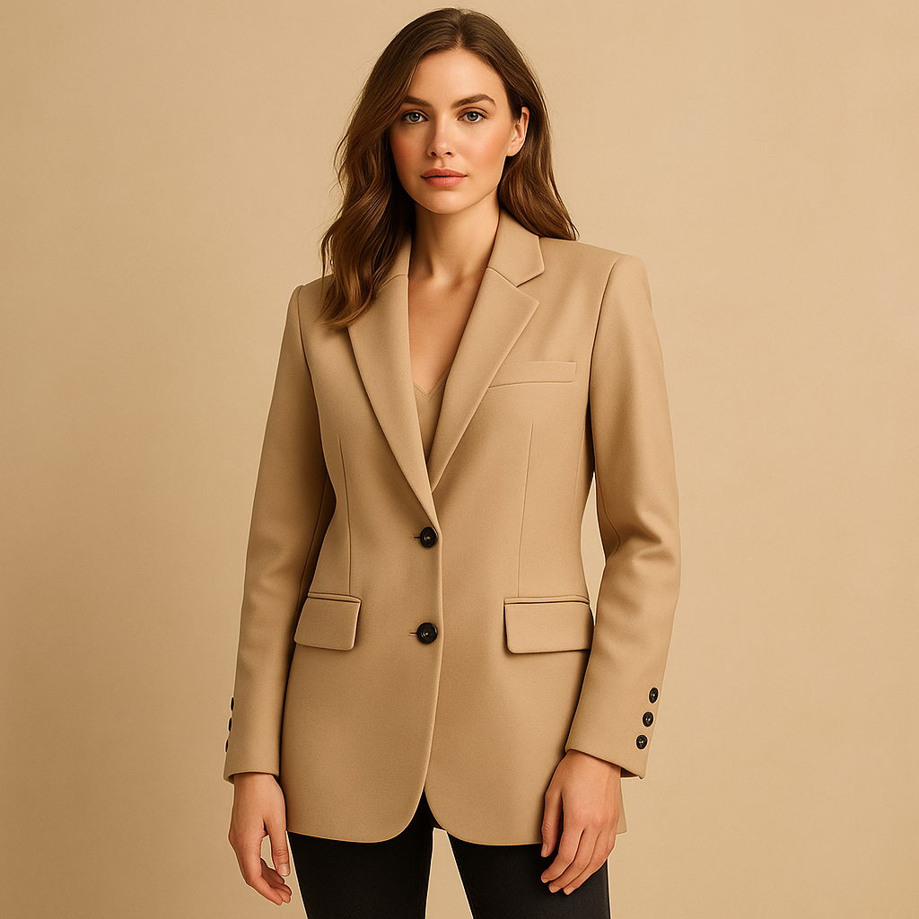 Blazer lungo dal design senza tempo per donne | Brynne