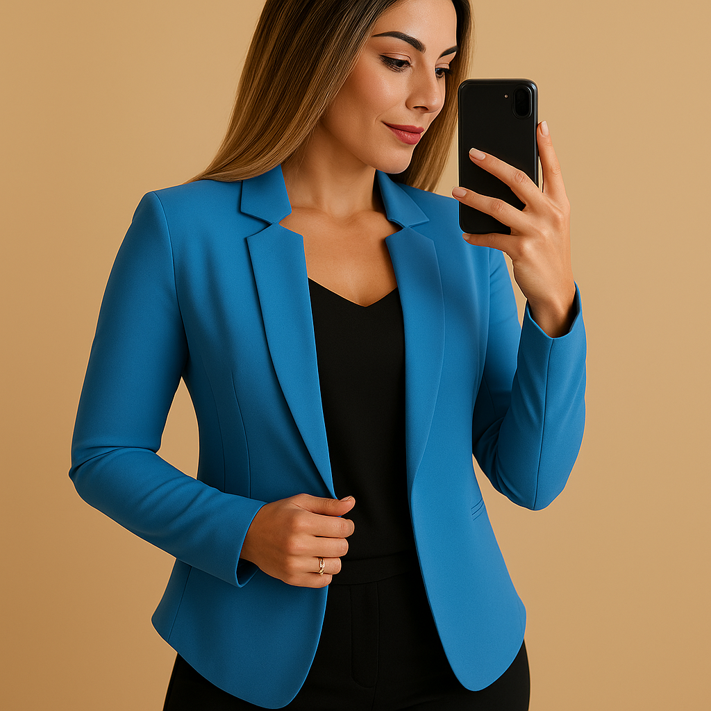 Blazer leggero con colletto a revers per donne | Karlijn