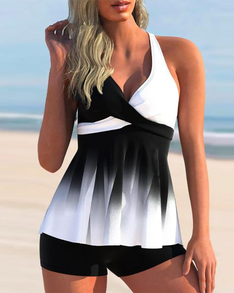 Victoria™ | Stylish Colour Block Swimsuit