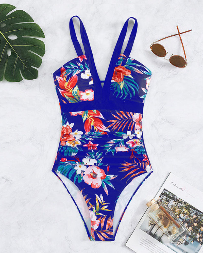 Victoria™ | Chic Floral Print One-Piece Swimsuit