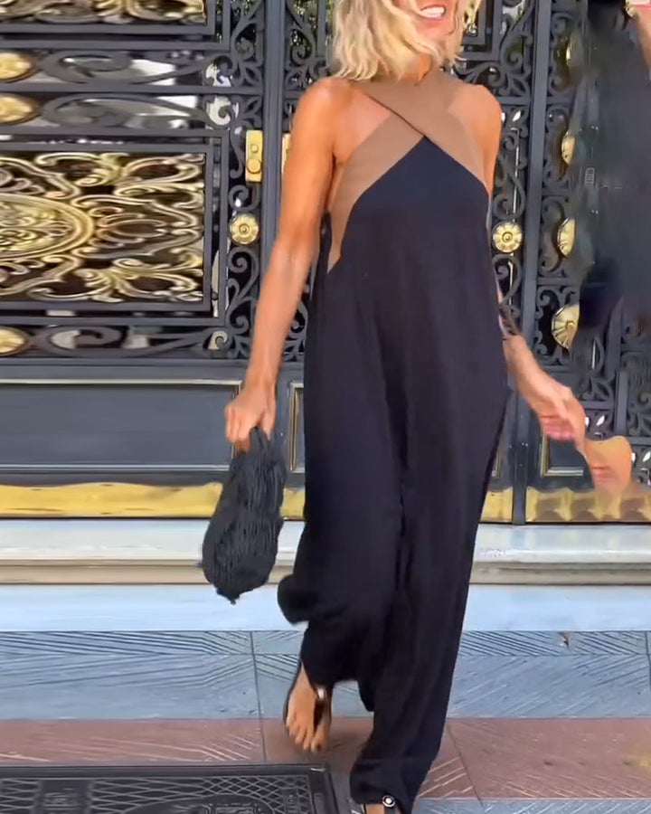 SIENNA | Abito Elegante con Schiena Scoperta e Collo Incrociato alla Moda