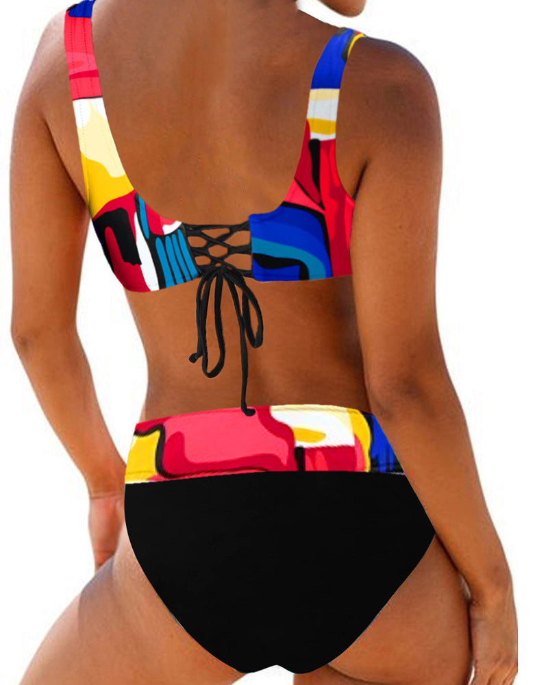 Earle - Colourful Bikini Swimsuit