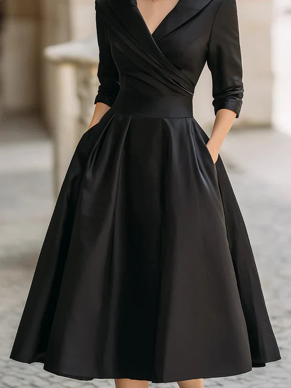 Lina - Abito midi elegante con stile vintage