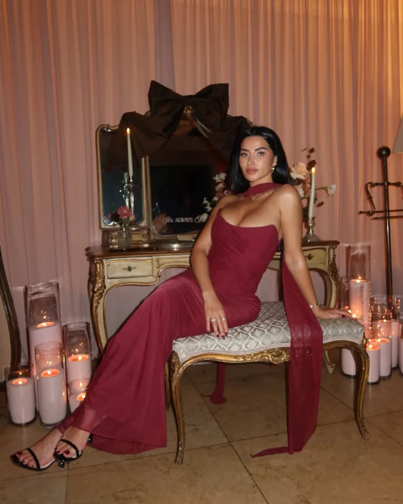 Aniyah | Abito Maxi Bodycon Senza Spalline