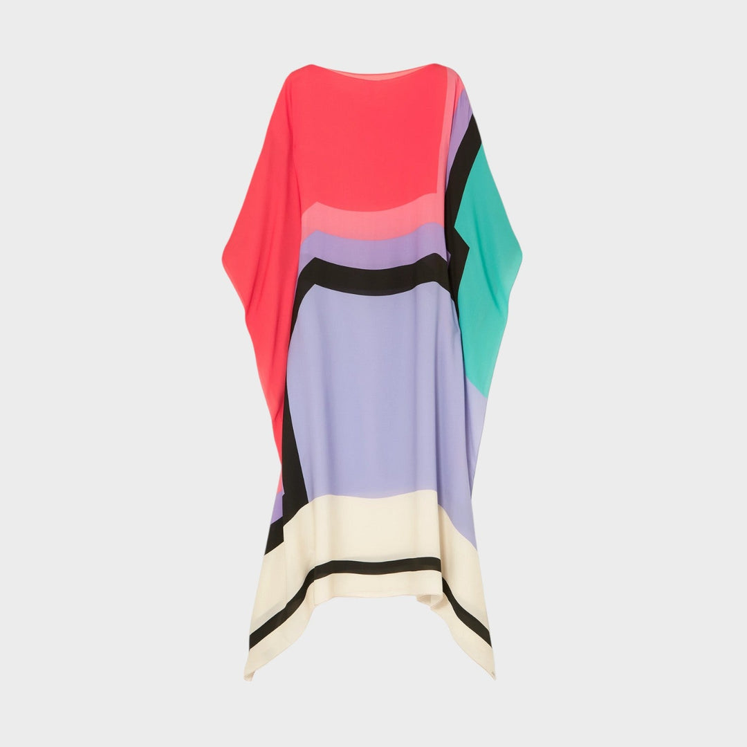 Iria | Caftão Elegante com Estampa Geométrica