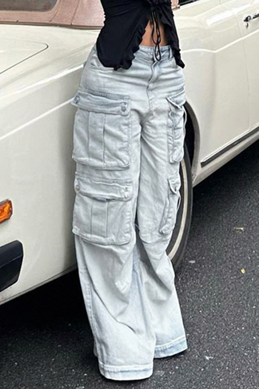 Sofia™ | Jeans dritti con eleganti dettagli in strass