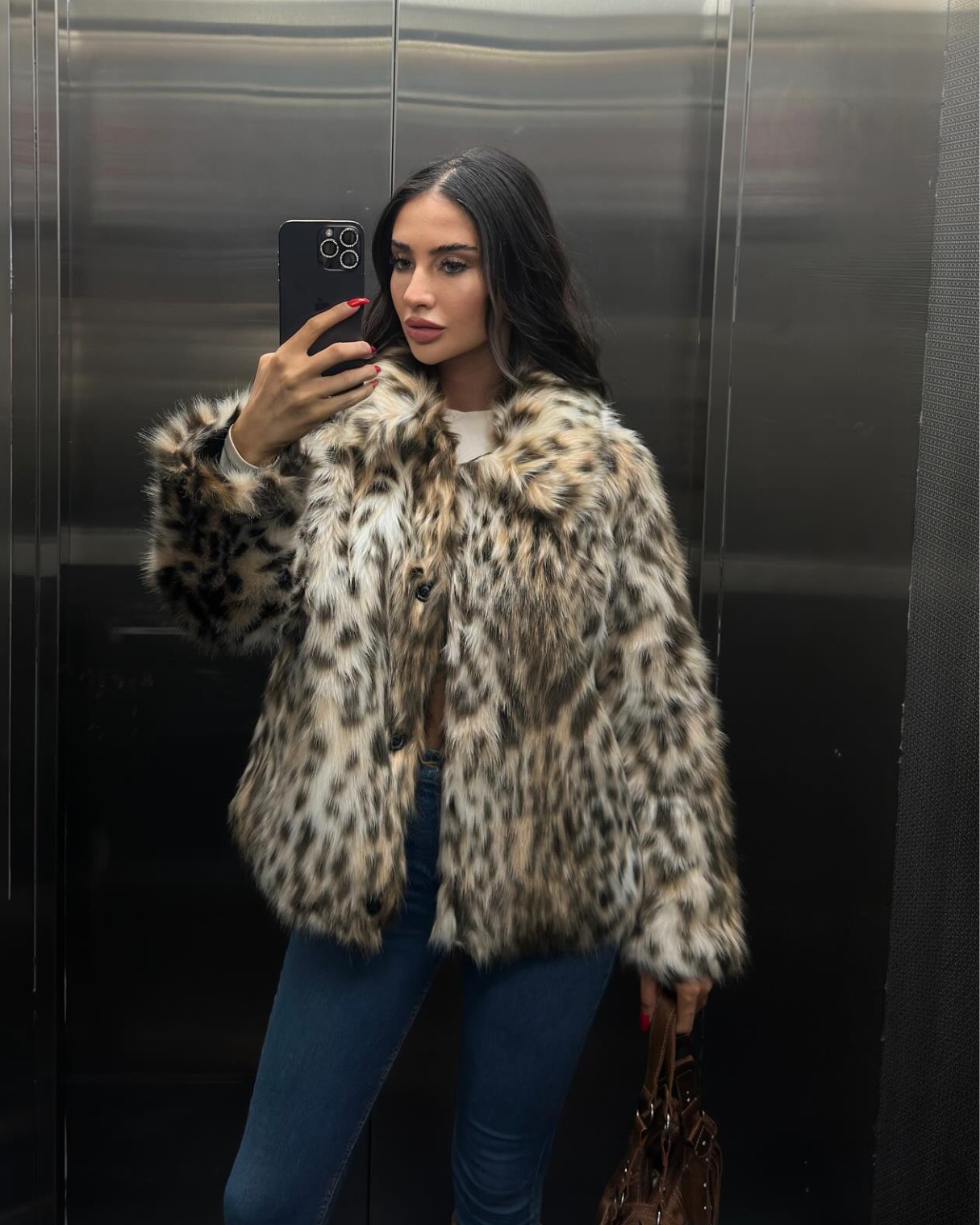 Victoria™ | Ferryhill Leopard Faux Fur Coat