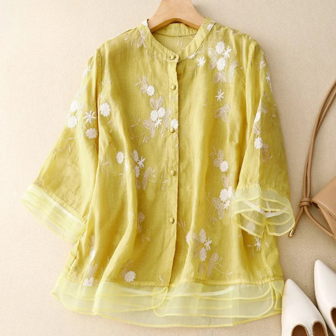 Laurienne™ | Blusa ricamata