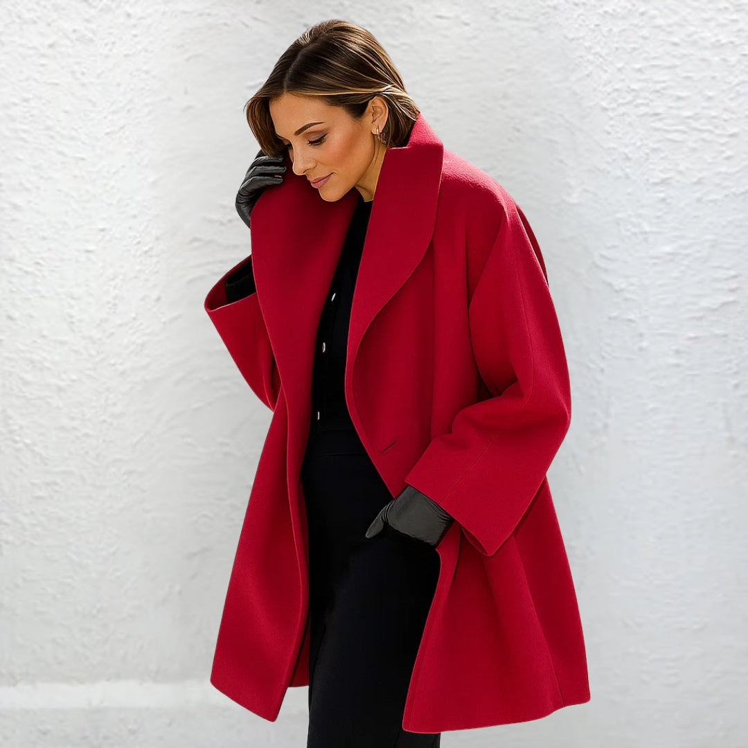 Sofia™ | Elegante cappotto lungo in lana