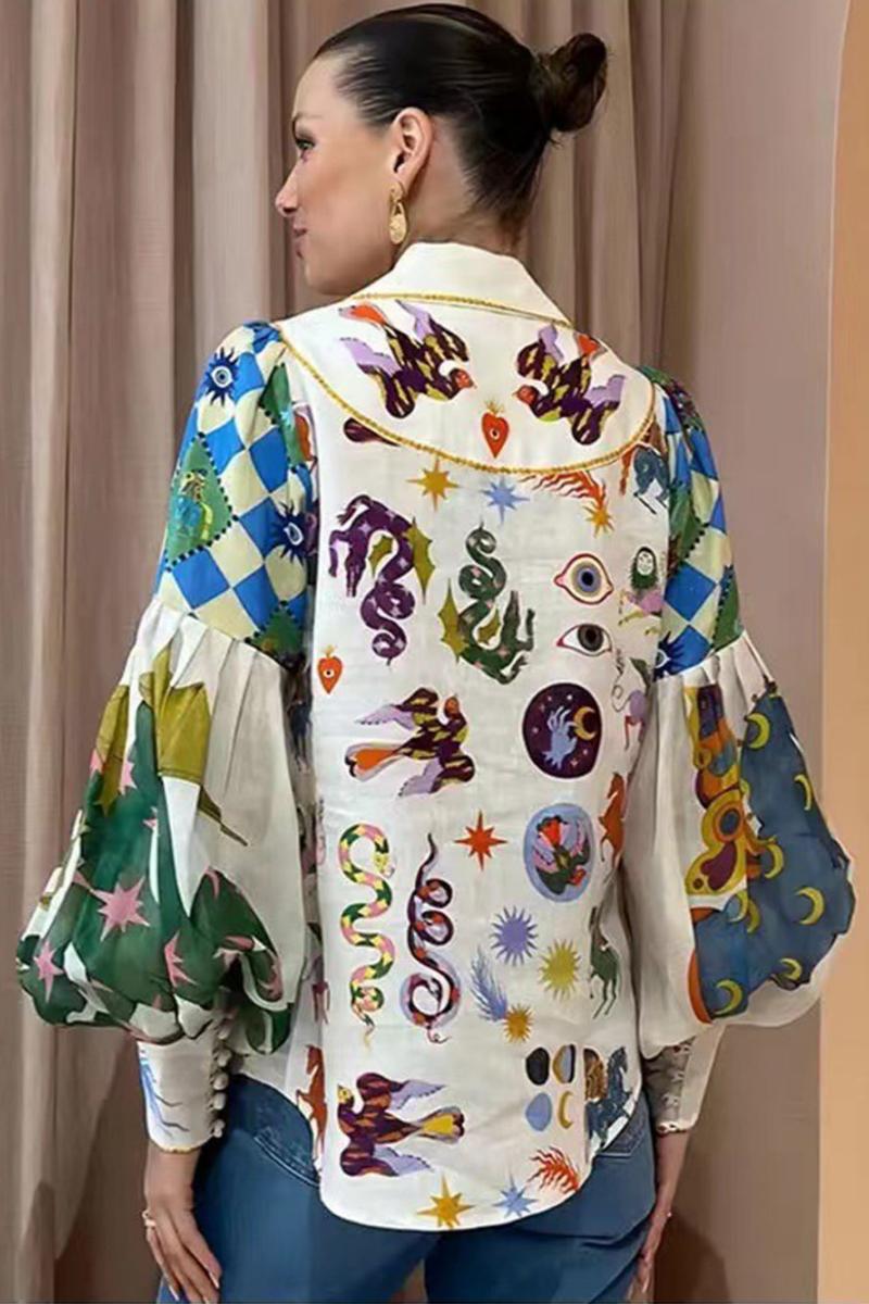 Sofia™ | Camicia Elegante con Maniche a Palloncino