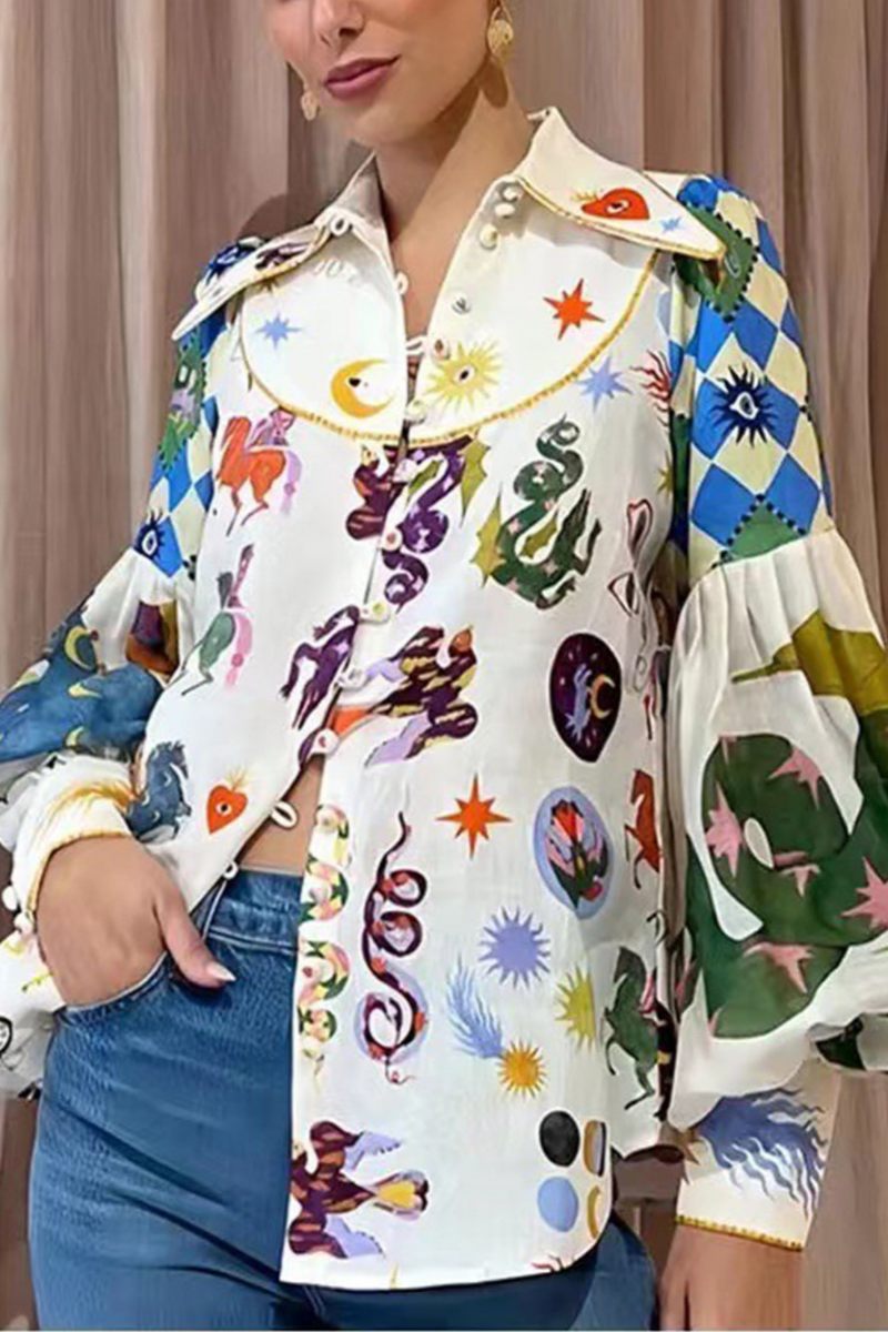 Sofia™ | Camicia Elegante con Maniche a Palloncino