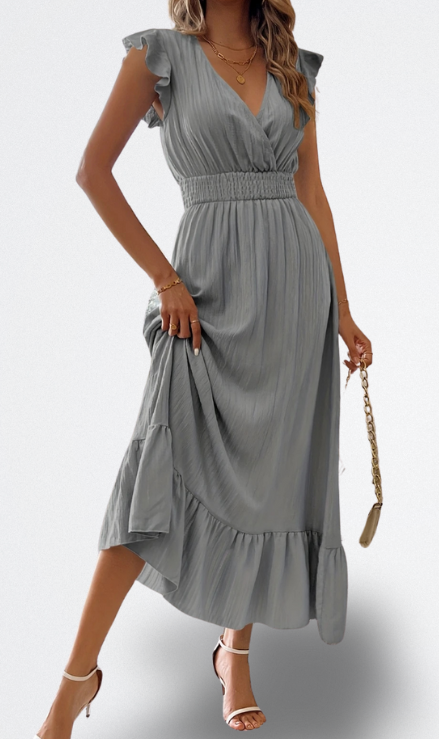 Nyra Vestito Morbido di Lunghezza Media