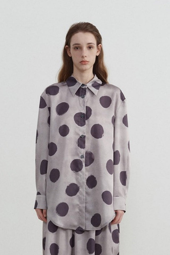 Sofia™ | Camicia a maniche lunghe con stampa a pois