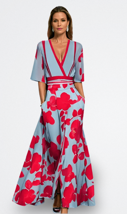 Elena | Abito Elegante a Manica Corta