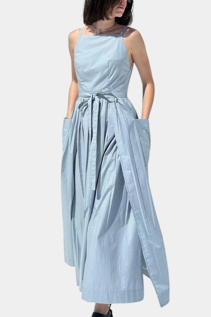 Dezi Vestito Lungo con Lacci Laterali