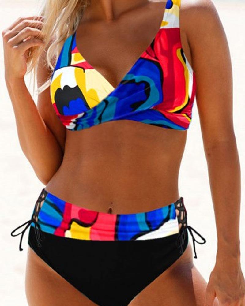 Earle - Colourful Bikini Swimsuit