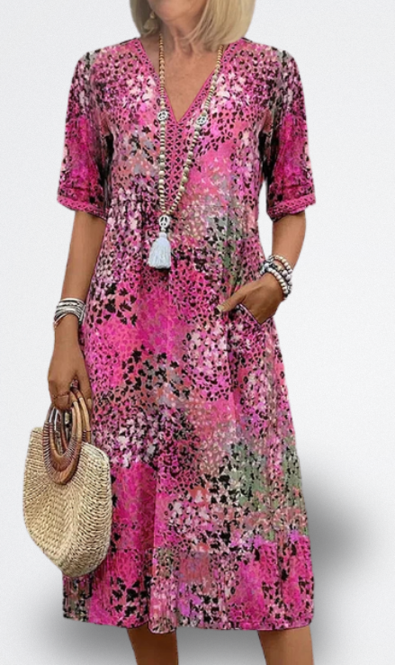 Vestito Midi Vibrante Florencia