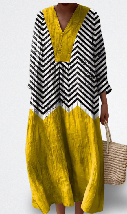 Rya Vestito Midi Elegante con Pieghe