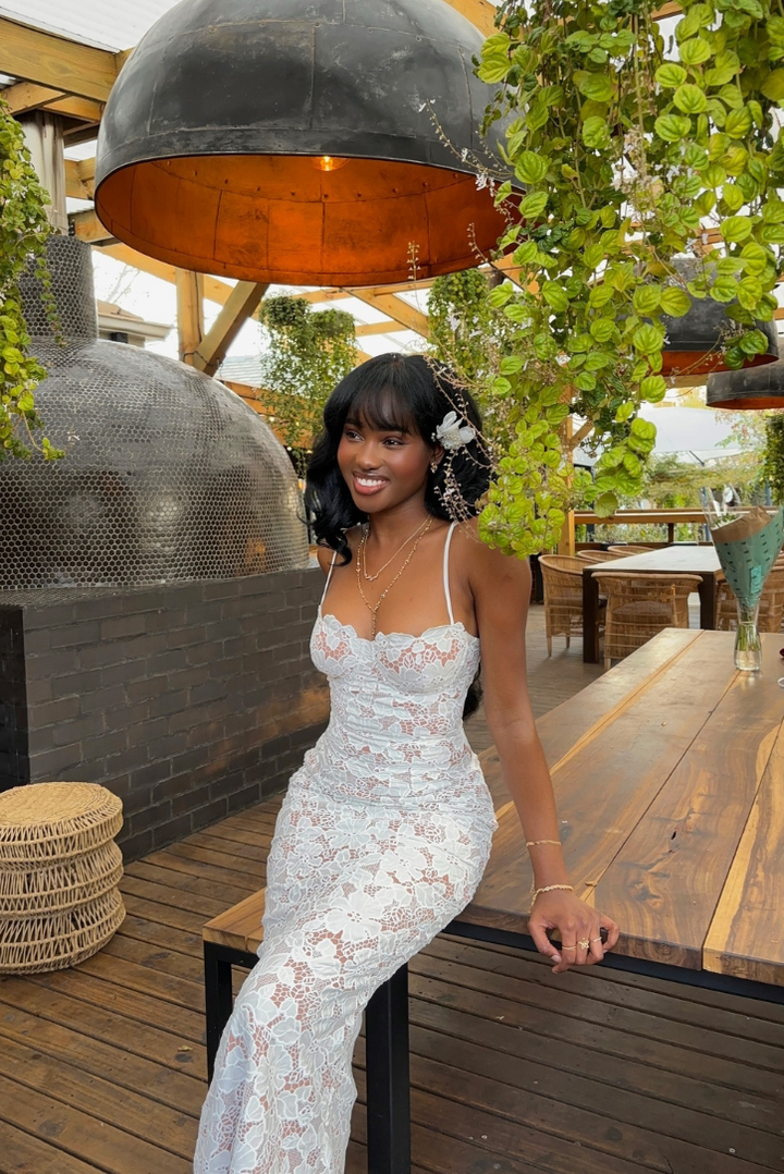 Pearla - Maxi abito in pizzo