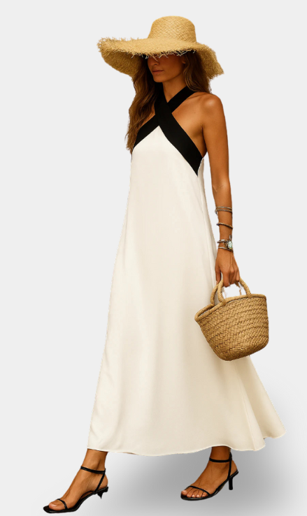 Nomi - Vestito elegante con scollo incrociato