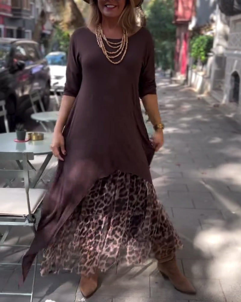 RAFFAELLA | Abito Asimmetrico a Maniche Lunghe con Gonna Effetto Tulle per un Look Chic e Unico