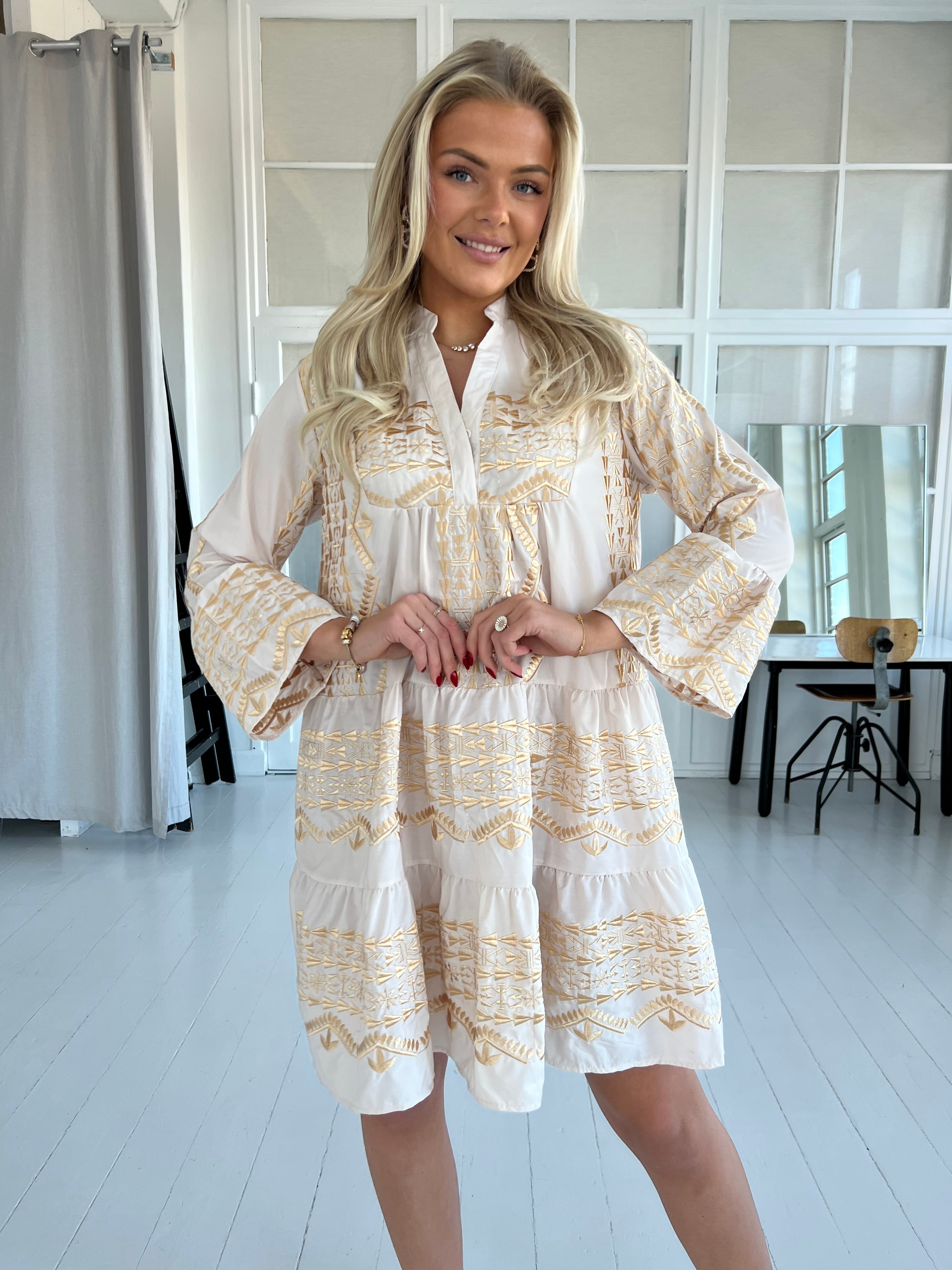 Victoria™ | Flame Beige Bohemian Tunic