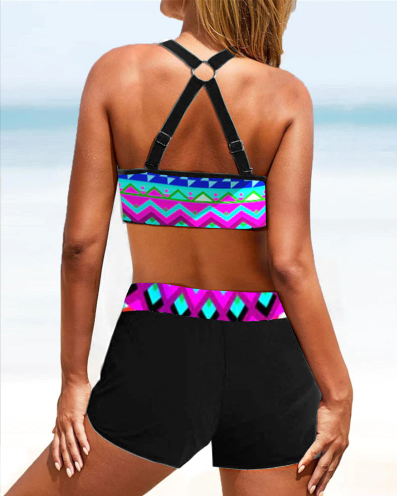 Victoria™ | High-Waisted Bikinis with Trendy Geometric Patterns