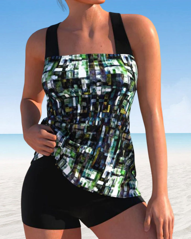 Victoria™ | Printed Tankinis with Square Neckline