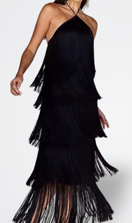 Sahara Vestito con Frange