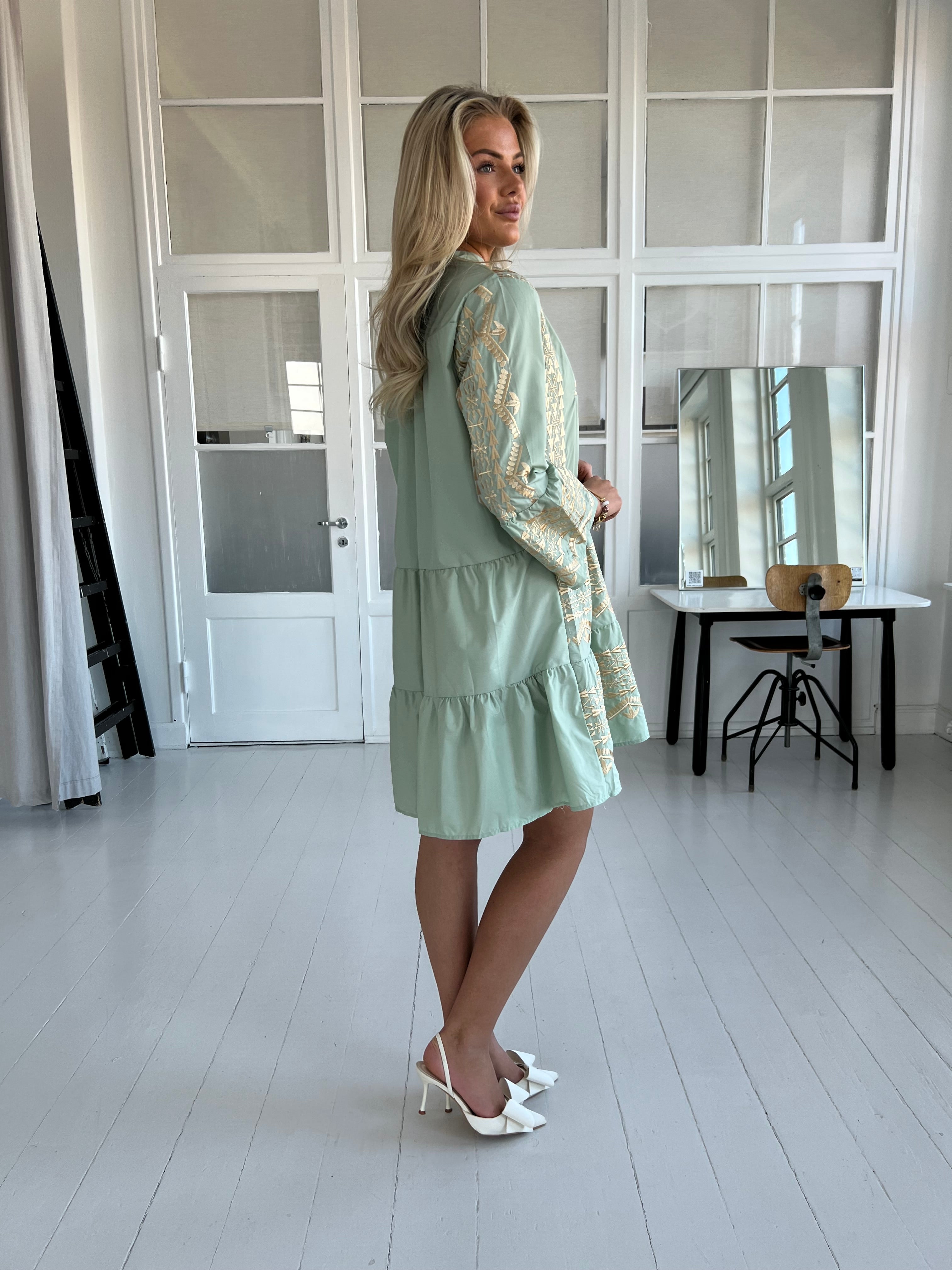 Victoria™ | Flam Green Bohemian Tunic