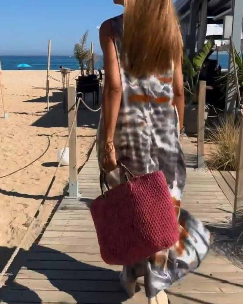 SORIA – Abito senza maniche con stampa tie-dye