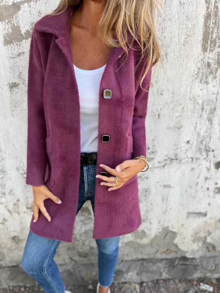 MARCE | Cappotto casual, a un solo petto, spesso con rever