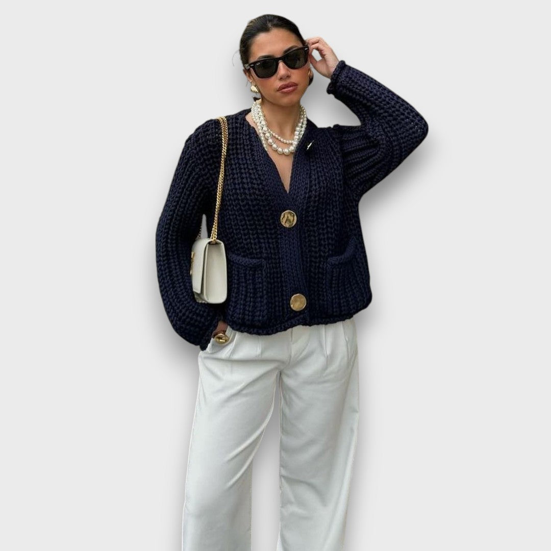 Moretta – Cardigan corto in maglia chunky