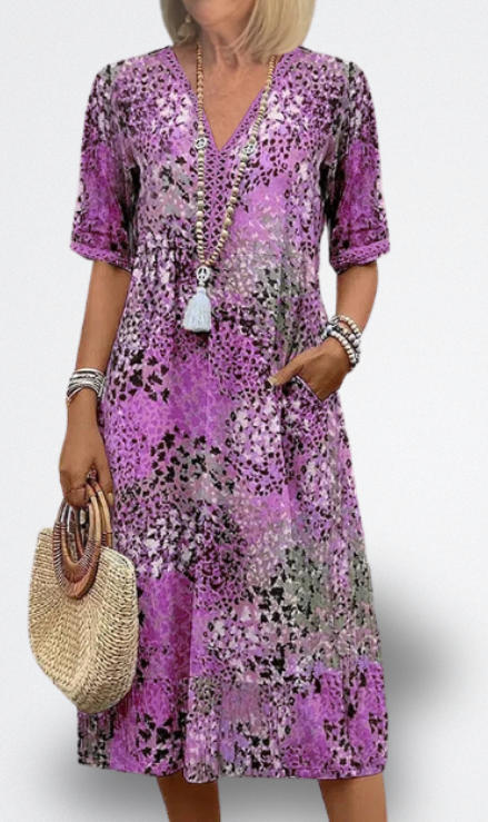 Vestito Midi Vibrante Florencia