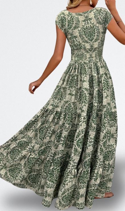 Zafira Vestito Lungo con Stampa Floreale