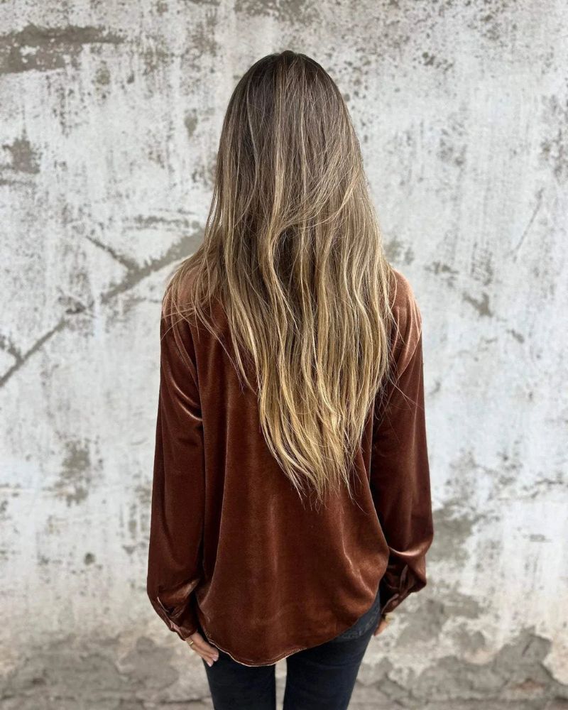 Sofia™ | Catherine Elegante camicetta in velluto