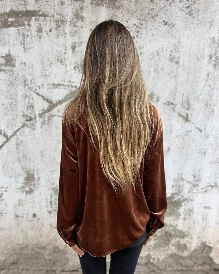 Sofia™ | Catherine Elegante camicetta in velluto