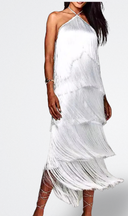 Sahara Vestito con Frange