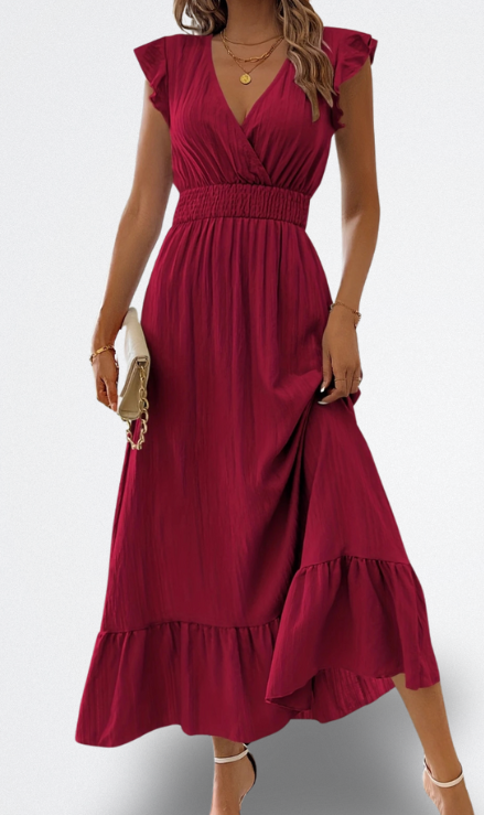 Nyra Vestito Morbido di Lunghezza Media