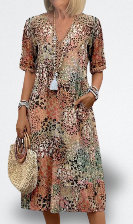 Vestito Midi Vibrante Florencia