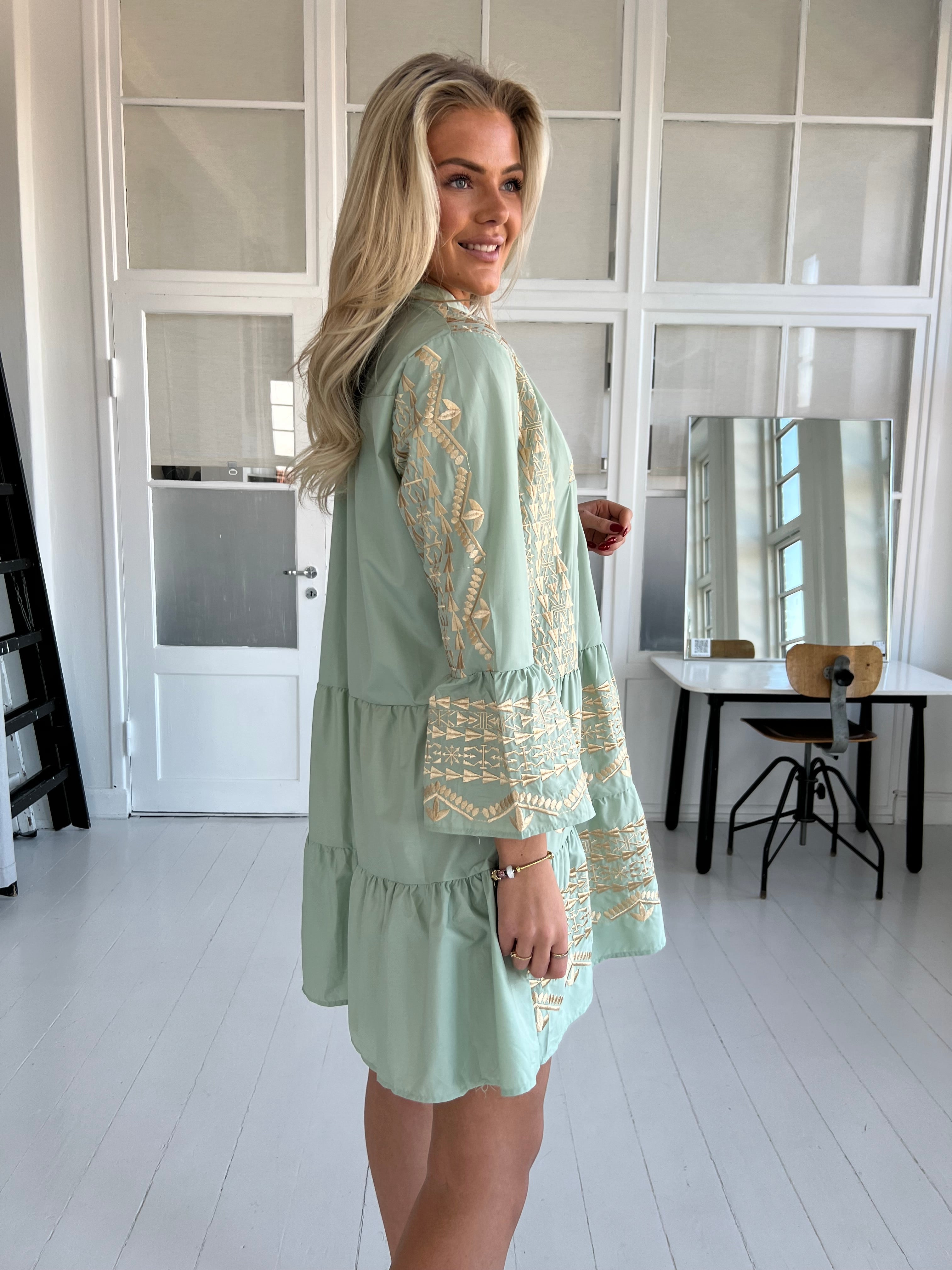 Victoria™ | Flam Green Bohemian Tunic