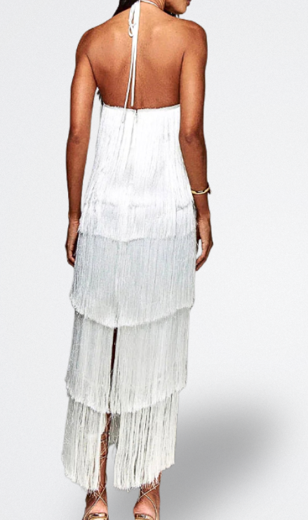 Sahara Vestito con Frange