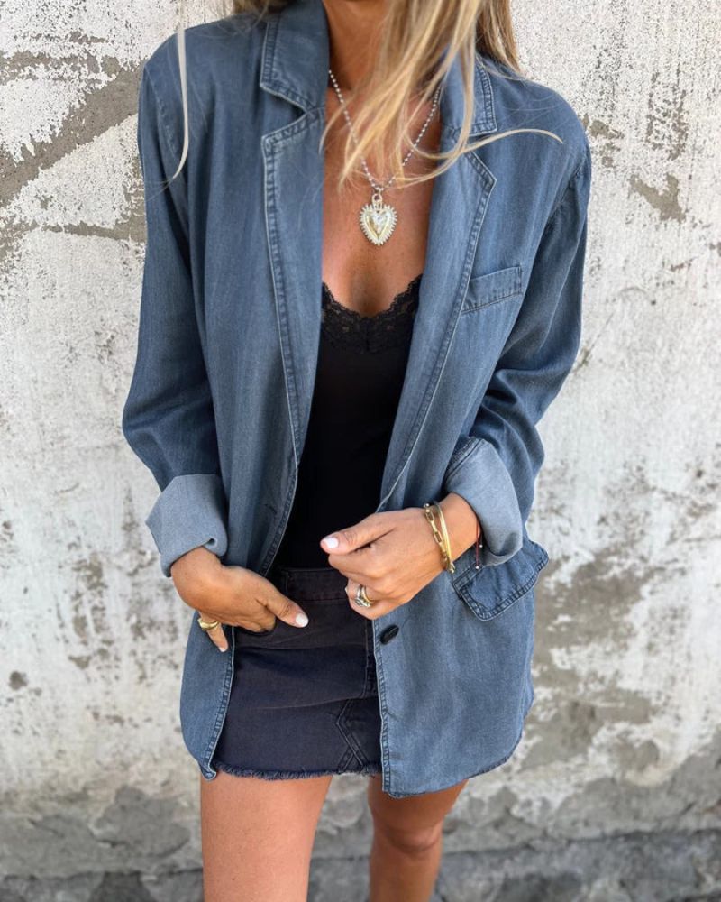 Sofia™ | Casual Denim Blazer
