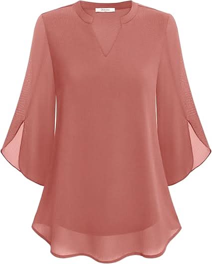 Sofia™ | Marguerite™ Blusa Fluida con Effetto Sovrapposto
