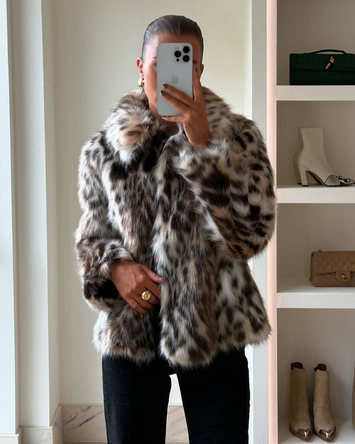 Victoria™ | Ferryhill Leopard Faux Fur Coat