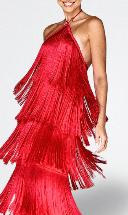 Sahara Vestito con Frange